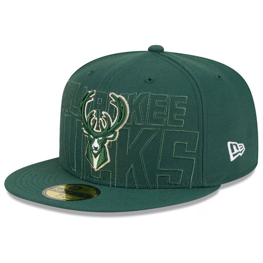 2023 NBA Milwaukee Bucks Hat TX 20230831->nba hats->Sports Caps